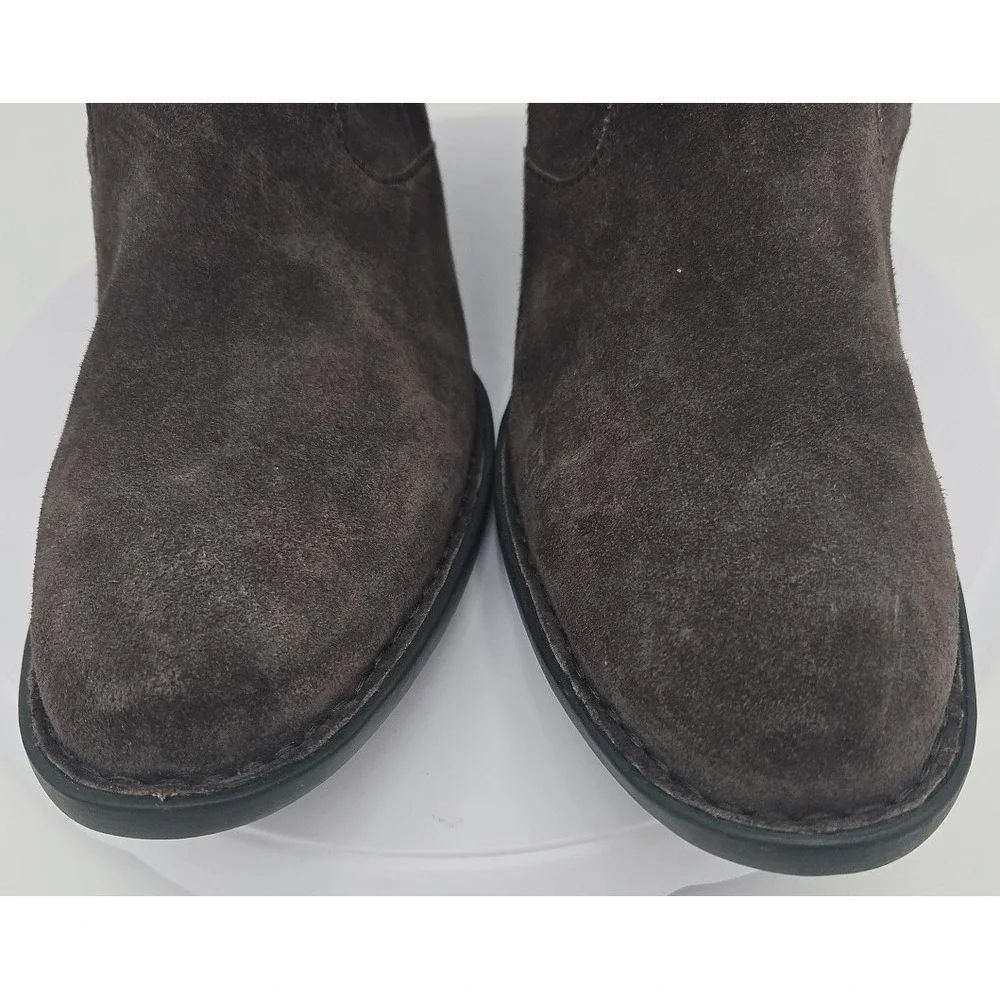 Børn CRICKET Gray Suede Y2K‎ Sz W/9 Knee High NOS Slouch Tall Riding Boots Flat